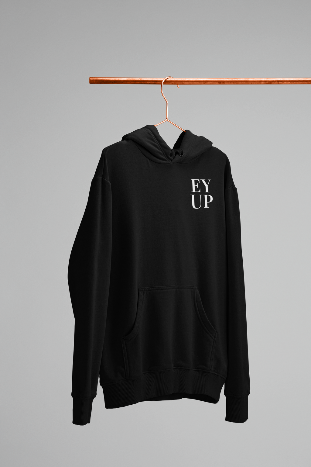 EY UP Northern Slang Hoodie Small Logo Unisex